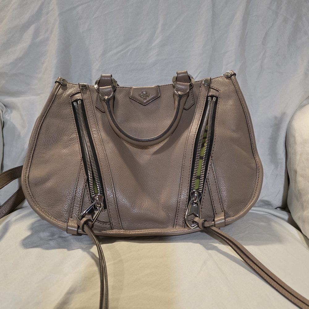 oYANY Taupe Leather Women's Bag w/ Dust Bag